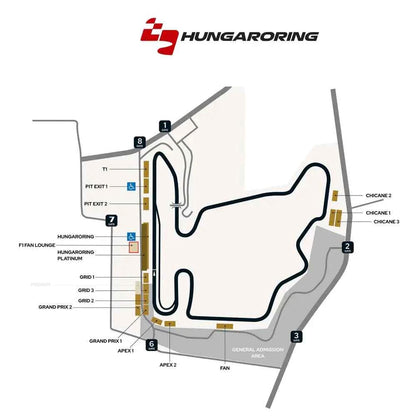 F1 Budapest 2026 Weekend Apex 2 Grandstand **F1 TICKET ONLY**