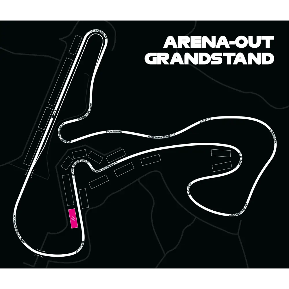 F1 Zandvoort 2026 Arena Out Grandstand - Saturday & Sunday- **F1 TICKET ONLY** - GP Travel